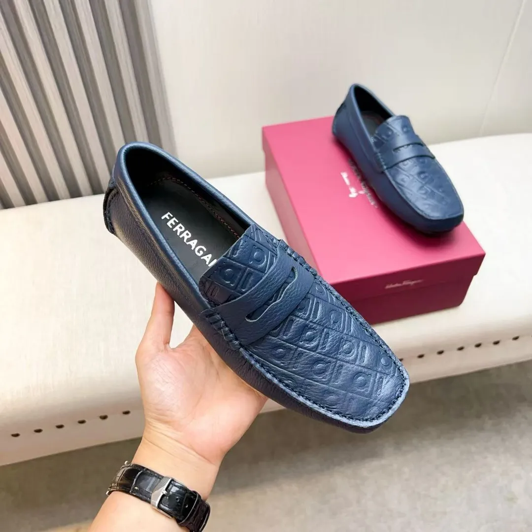Men's men's shoes 💰620 Ferragamo new high-end quality 🔥 imported lychee pattern ➕ cowhide lining size 38-45